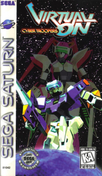 Virtual-On Cyber Troopers Sega Saturn US box art
